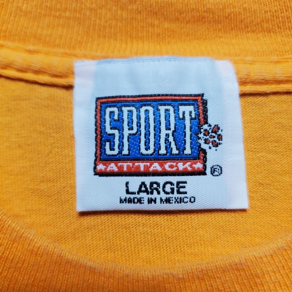Vintage Tennessee Volunteers T Shirt Mens Large L Sport Attack Orange NCAA UT - Picture 3 of 11